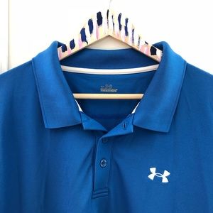 royal blue under armour polo